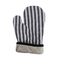 Maniques de cuisine 100 % coton avec bande en silicone, vertes, imperméables et résistantes à la chaleur, logo personnalisé pour usage en cuisine