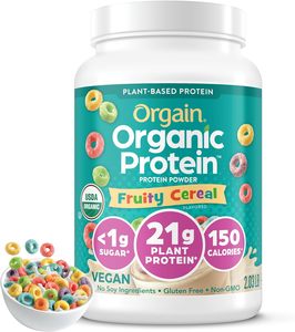 Proteína Vegana Orgánica en Polvo Orgain, Sabor a Cereal Afrutado - 21 g de Proteína Vegetal, 2.03 lb - Product Image 4
