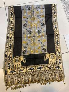 Pashmina lana Kaani Floral-Paisley chal bufanda mujer abrigo grande estola 30x80 pulgadas meditación chal regalo de Navidad abrigo de invierno - Product Image 3