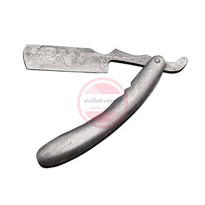 Rasoir droit en acier damas fait à la main personnalisé Rasoirs de rasage à usage personnel - Product Image 2