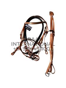 Bridon de course de chevaux professionnel et durable en PVC et caoutchouc avec martingale réglable, boucles en acier inoxydable, logo de couleur personnalisé - Product Image 2