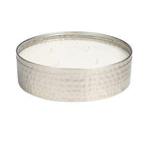 Luxury Hammered Silver Metal Bowl <b>Candle</b> For Christmas Gift Home Wedding Decoration in Best Price - Product Image 3