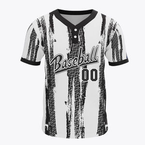 Maillot de baseball personnalisé pour homme, respirant, 100 % polyester, manches courtes, léger, entraînement, sans coutures, coupe ample - Product Image 3