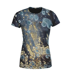 Camiseta con logotipo personalizado para mujer, camiseta transpirable de secado rápido con sublimación para mujer, camisetas de sublimación de talla de EE. UU. para mujer - Product Image 1