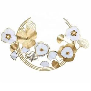 Nouvelle arrivée Art mural en métal fait à la main en forme de fleur pour décoration intérieure en métal à vendre Art mural en métal de style luxueux - Product Image 5