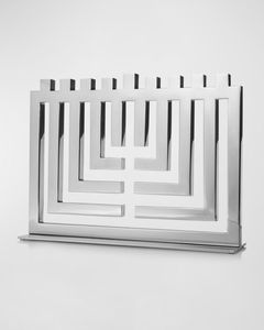 Nueva Llegada: Candelabro Menorá con Portavasos Dorados y Cuentas Decorativas para Hanukkah, Decoración Judía Elegante - Product Image 2