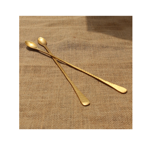 Vente chaude Cuillère De Bar En Laiton Cuillère À Cocktail À Mélanger Double Face Artisanat Personnalisé Meilleure Vente Vente - Product Image 5
