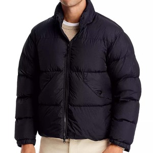 Personnalisé Haute Qualité Vente En Gros Mode Amovible À Capuche Hiver Rembourrage Bulle Hommes Veste Décontractée Noir Couleur Hiver Tissu - Product Image 6