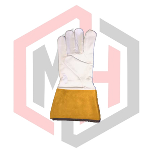 ถุงมือกันความร้อนแบบกำหนดเอง ซับในกันความร้อน 7 ออนซ์ ความหนา 14 นิ้ว ข้อมือแบบถัก ทนทาน ปกป้องมือและแขน - Product Image 3