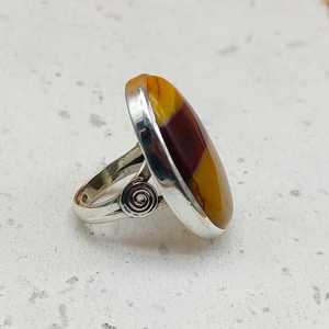 925 Sterling Silver Handmade Band Artisan Crafted <b>Ring</b> Jasper Gemstone Classic Diamond <b>Pearl</b> Perfect Wedding Party Gift Women - Product Image 4