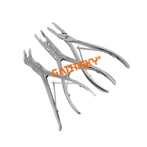 เครื่องมือผ่าตัดกระดูกแบบตรงชนิด Double Joint Rongeur ขนาด 24 ซม./20 ซม. สำหรับสัตว์เลี้ยง ผลิตจากเหล็กกล้าไร้สนิม AISI 420 สามารถนึ่งฆ่าเชื้อได้ - Product Image 1
