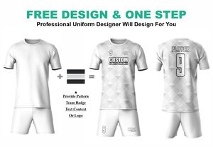 Camiseta de fútbol para hombre con estampado de sublimación de doble cara de alta calidad hecha a medida, conjuntos de uniforme de fútbol de entrenamiento juvenil Reversible - Product Image 2