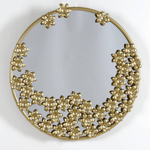 Miroir mural décoratif en fer forgé de conception moderne fait à la main, décoration artistique pour la maison pour l'exportation - Product Image 6