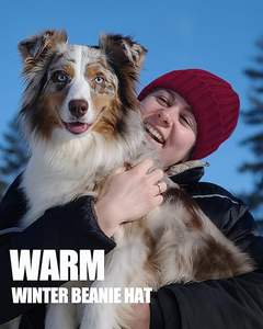 Gorro Casual de Forro Polar, Spandex/Poliéster, Sólido, Unisex, Suave, Cálido para Invierno, Transpirable, Impermeable, Ajustable y Personalizable - Product Image 6