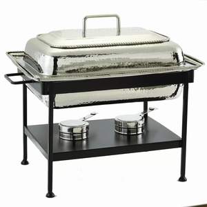 Frotamiento de alimentos de metal de acero inoxidable con soporte de metal acabado negro a precio mayorista - Product Image 2