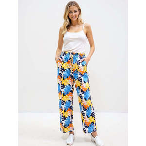 Evolove Women's Night Loungewear Soft Cotton All-Over Printed <b>Pyjamas</b> Side Pockets Adjustable Waistband Heart Patterned Woven - Product Image 2