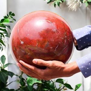 Venta al por Mayor de Bolas de Piedra de Jaspe Rojo Pulido de Primera Calidad MUNTAHA AGATE, Cristal Curativo, Energía, Meditación, Reiki, Feng Shui para el Hogar, 150-250 g - Product Image 3