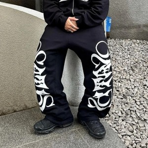 Unisex <b>Y2K</b> Letter tracksuits <b>Zip</b> <b>up</b> <b>Hoodie</b> men clothing Sweatpants Breathable Two Piece Jogger sport wear screen print Logo - Product Image 5