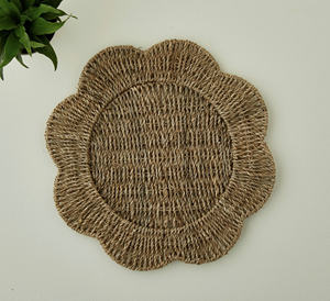 Mantel individual de algas marinas de Vietnam a precio barato, manteles individuales redondos de algas marinas tejidas seguras para alimentos para sala de pollos - Product Image 5