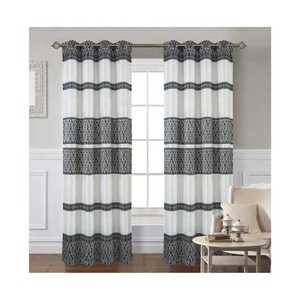 Rideaux occultants en tissu uni beige bon marché pour fenêtre en oriel, avec œillets, à haute occultation, rideaux de porte solides, panneau de draperie, tulle transparent pour salon - Product Image 2