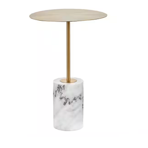 Contemporary Rounded Top <b>Black</b> Finished Modern Metal Sofa <b>End</b> <b>Table</b> Home Decor for Living Room Furniture - Product Image 4