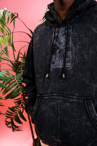 Sweat-shirt à capuche vintage pour hommes, lavé aux minéraux, design en pierre vieilli, sweat-shirt bouffant solide anti-rétrécissement des fabricants ODM d'hiver - Product Image 2