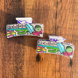 Pinzas para el pelo de cuero hechas a mano de estilo occidental accesorios para mujeres y niñas - Product Image 3