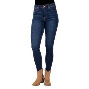 Pantalones vaqueros clásicos para mujer con estilo recto, tela duradera, cintura cómoda, perfecta para la Oficina y el estilo diario - Product Image 4