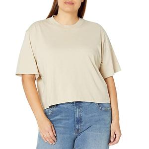 เสื้อยืดคอกลมแขนสามส่วนสำหรับผู้หญิง,ทรงหลวมพอดีตัวสีพื้นสวมใส่ไม่ได้ราคาถูกที่สุดจากบังกลาเทศขนาดใหญ่พิเศษ - Product Image 4