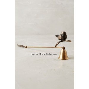 Bougie chauffe-plat décorative en métal au design unique couleur or porte-cire brillant, poli, fabriqué à la main, fournitures de table - Product Image 2