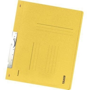 Falken <b>A4</b> Recycled Yellow Manila Cardboard File <b>Folder</b> 250g/m with Organizational Imprint - Product Image 1