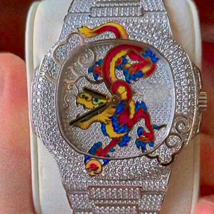 Marca de moda personalizada D Color VVS Iced Watch con Pass Diamond Tester Trending Nueva banda de acero inoxidable 20mm de ancho - Product Image 1