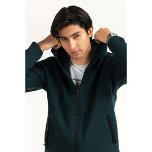 Veste à capuche zippée décontractée MN-HDZ-WS25-005, coupe régulière, taille XS, haute qualité, résistante à l'eau, motif brodé, automne - Product Image 1