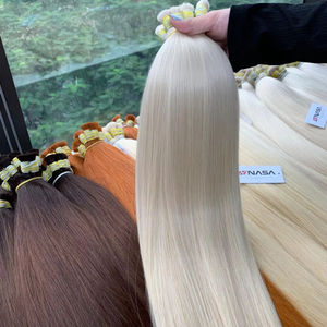 Extensions de cheveux humains vierges vietnamiens en vrac, ton blond, prix de gros d'usine, 60 cm, super double trame - Product Image 1