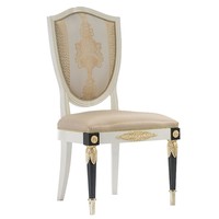 Ensemble de table et chaises de salle à manger extensible en marbre et acier inoxydable, style moderne français de luxe, pour villa et mobilier de maison