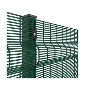 12.7*76.2mm Anti Climb Fence Panel Security Garden Prison Welded Wire Mesh 358 Security Fence