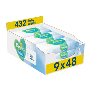 Toallitas para bebés Harmonie Aqua, 24 paquetes, 48 toallitas húmedas, 1152, pH Natural, restauración de algodón, limpieza del hogar para el cuidado de la piel del bebé - Product Image 5