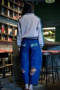 เสื้อโค้ทขนดานผ้าฝ้าย100% สำหรับผู้หญิงที่สง่างามจากเวียดนามสไตล์สตรีทแวร์ที่มีคุณภาพสูงตกแต่งลวดลายพิมพ์ลาย - Product Image 4