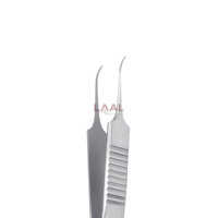 Forceps Penjepit Jahitan Oftalmik Baja Tahan Karat Ujung Melengkung Halus Forceps Dilator Mikro Vessel Bedah Berkualitas Tinggi Harga Murah