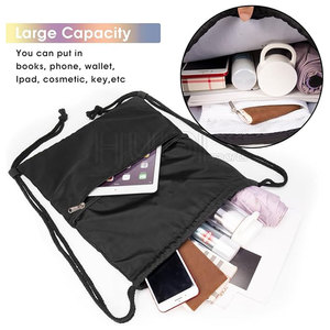 Casual Wear Comfortable <b>Drawstring</b> <b>Bags</b> For Adult High Quality Polyester Draw <b>Drawstring</b> Sports Gym <b>Bag</b> - Product Image 2