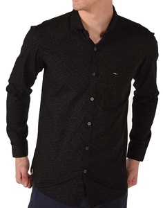 Camisa de vestir informal ajustada para hombre de verano 2025, Top de punto antibolitas de manga larga de secado rápido de algodón 100% con ODM - Product Image 1