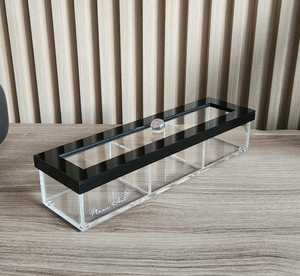 Elegant Transparent Acrylic Gift Box with Gold foil Lustrous Top Personalized Design for Eid Ramadan Luxury Wedding Celebrations - Product Image 5