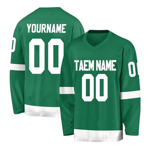 Maillots de hockey sur glace d'équipe personnalisés brodés de qualité supérieure uniformes de joueur de maillot de hockey sur glace - Product Image 3