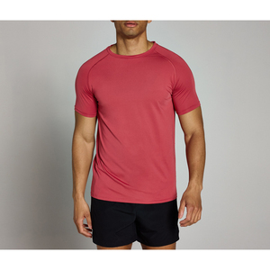 Camiseta de Manga Corta para Hombre, Cuello Redondo, Ajustada, de Secado Rápido, Verde, Tejido de Poliéster, Informal, Trackstar, Marca Privada OEM, TSI-G05-P0284 - Product Image 5