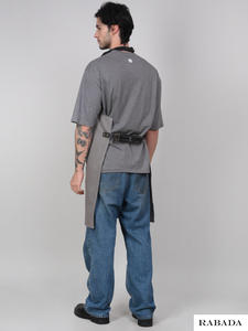 Delantal de cocina de algodón Premium de alta calidad Delantal de chef elegante y funcional con logotipo personalizado - Product Image 4