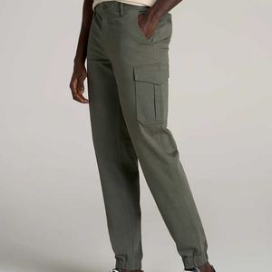 Joggers de carga de algodón orgánico para hombre, pantalones de verano sostenibles con patrón sólido, Pantalones chinos ecológicos con bolsillos - Product Image 6