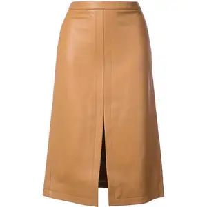 Faldas de mujer de talla grande de cuero hechas a mano de piel auténtica o piel sintética en colores personalizados, tallas y accesorios - Product Image 1