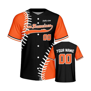 Uniforme de Béisbol de Alta Calidad con Botones Completos, Conjunto Combinado, Secado Rápido, Transpirable, Reciclable, Unisex, OEM ODM - Product Image 5