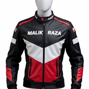 Blouson de moto en cuir personnalisé - Fabriqué sur mesure, variété de tailles et de couleurs, options de logo, vente en gros et au détail - Product Image 3
