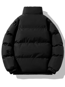 Chaqueta acolchada de invierno para hombre personalizada superventas, nueva chaqueta de cuero con decoración de piel, servicio OEM - Product Image 5